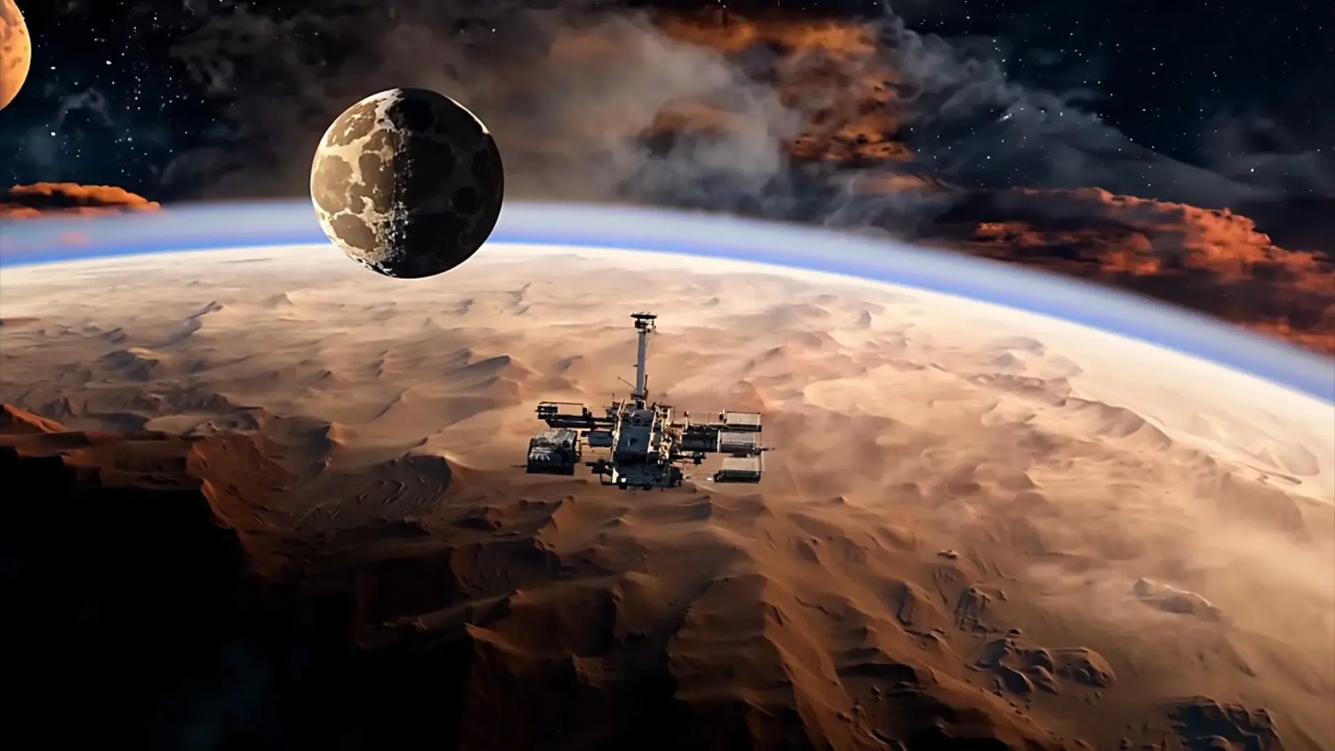 Mars Exploration Mission Cinematic Backgrounds for Space-Themed Videos